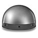 Silver Metallic Skull Cap Half Helmet w/Visor