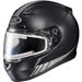 Matte Black/Reflective CL-17SN Streamline MC-5RF Snowmobile Helmet w/Electric Shield