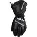 Black Leather Gauntlet Gloves