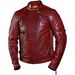 Oxblood Clash Leather Jacket