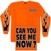 Orange Bikers Against Dumb Drivers Long Sleeve T-Shirt