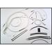 Custom Sterling Chromite II Designer Series Handlebar Installation Kit for Use w/12 in. - 14 in. Ape Hangers (w/ABS)
