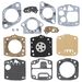 Carburetor Diaphragm and Gasket Kit for Walbro WR, WD, and WDA Carbs