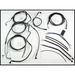 Black Pearl Designer Series Handlebar Installation Kit for use w/15 in.-17 in. Ape Hangers w/ABS