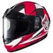 Youth Red/Black/White CL-YSN MC-1 Striker Helmet with Framed Dual Lens Shield