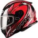 Red/White/Black FF49 Sektor Snowmobile Helmet