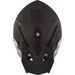 Matte Black/White TX 707 Carbon Fiber Helmet