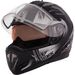 Matte Black Tranz RSV Blast Modular Snow Helmet w/Electric Shield