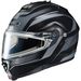 Black/Matte Silver IS-Max 2 Style Snowmobile Helmet w/Electric Shield