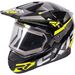 Black/Hi-Vis/Charcoal FX-1 Team Helmet w/Electric Shield 