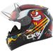Youth Black/Red/Yellow RR610Y Crazy Snow Helmet