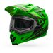 Green/Titanium MX-9 Adventure Barricade Snow Helmet w/Electric Shield