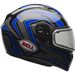 Blue/Titanium Qualifier Machine Snow Helmet w/Dual Lens Shield 