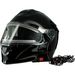Black Solaris Modular Snow Helmet w/Electric Shield