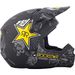 Matte Black/Charcoal/Yellow Elite Rockstar Helmet