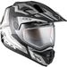 Black/Silver Quest RSV Prime Snow Helmet w/Dual Lens Shield