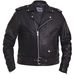 Men's Black Premium Buffalo Leather Traditonal Conceal And Carry Jacket