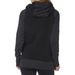 Women's Black Aired Pullover Hoody