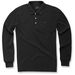 Black Cafe Long Sleeve Polo Shirt