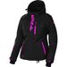 Women's Black Heather/Electric Pink Pulse Jacket