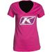 Women's Pink Razor Graphic V-Neck T-Shirt