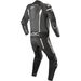 Black/White Missile Two-Piece Leather Suit