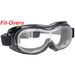 Black Fit-Over Goggles w/Clear Lens