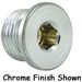 Chrome 18mm x 1.5mm Oxygen Sensor Eliminator Plug & Exhaust Weld Nut