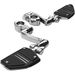 Chrome Engine Guard Highway Peg Mounting Kit Extended w/Twin Rail Footrest