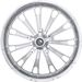 Chrome Cut Rear 16 in. x 5.5 in. Fuel Forged Aluminum Wheel for Non-ABS