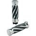 Chrome Twisted-Style Custom Rubber Grips 