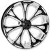 Front Platinum Cut 21 x 3.5 Virtue One-Piece Chrome-Forged Aluminum Wheel