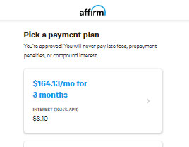 Step three, pay over time
