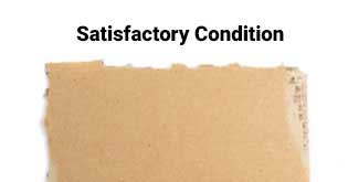 Open by items in satisfactory condition