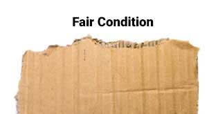 Open by items in fair condition