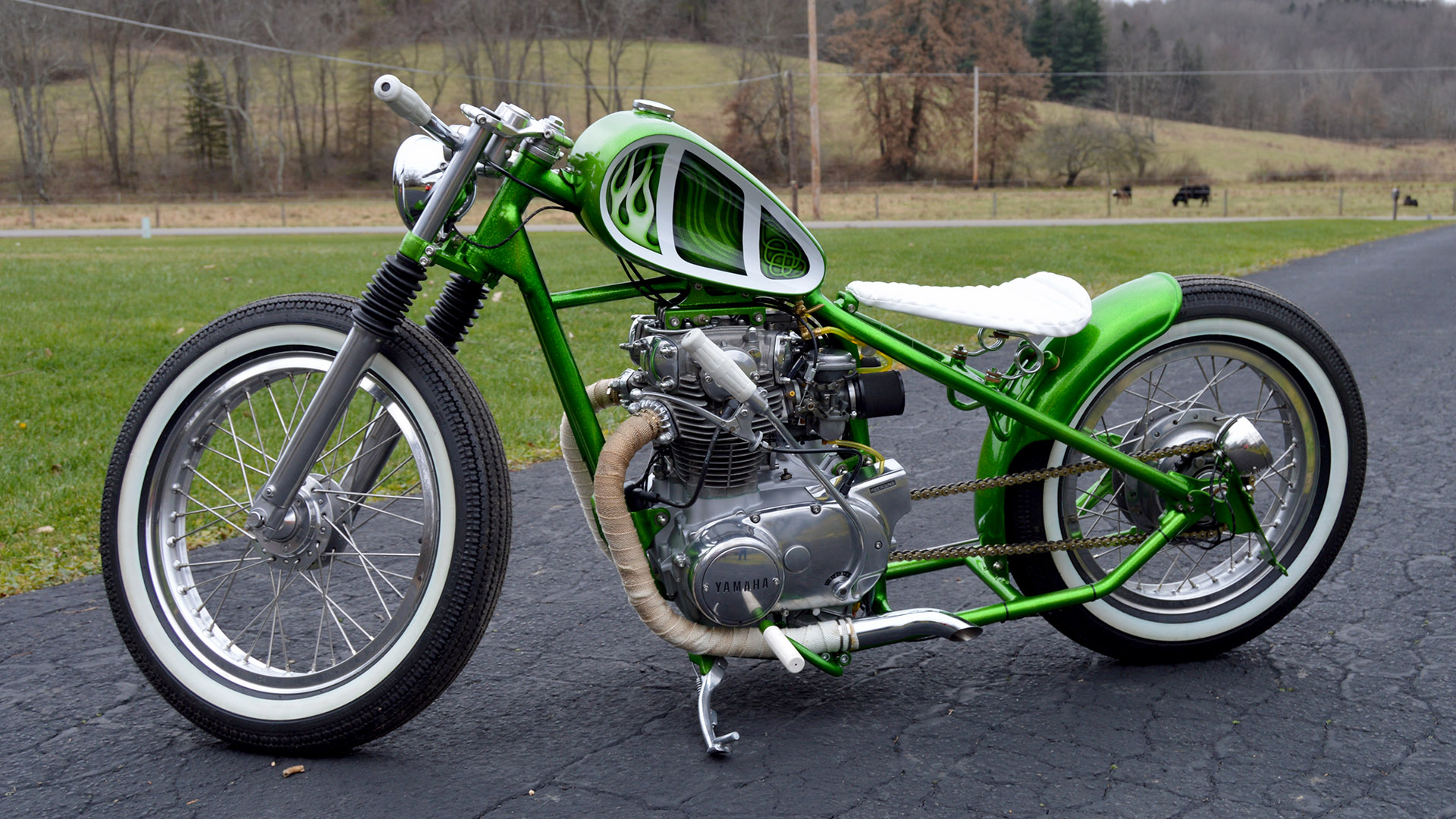 1974 Yamaha TX650 - Dennis Kirk - Garage Build
