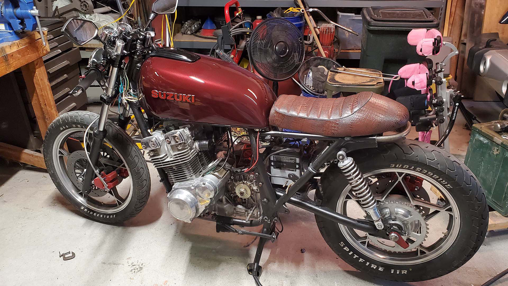1980 Suzuki GS750 - Dennis Kirk - Garage Build
