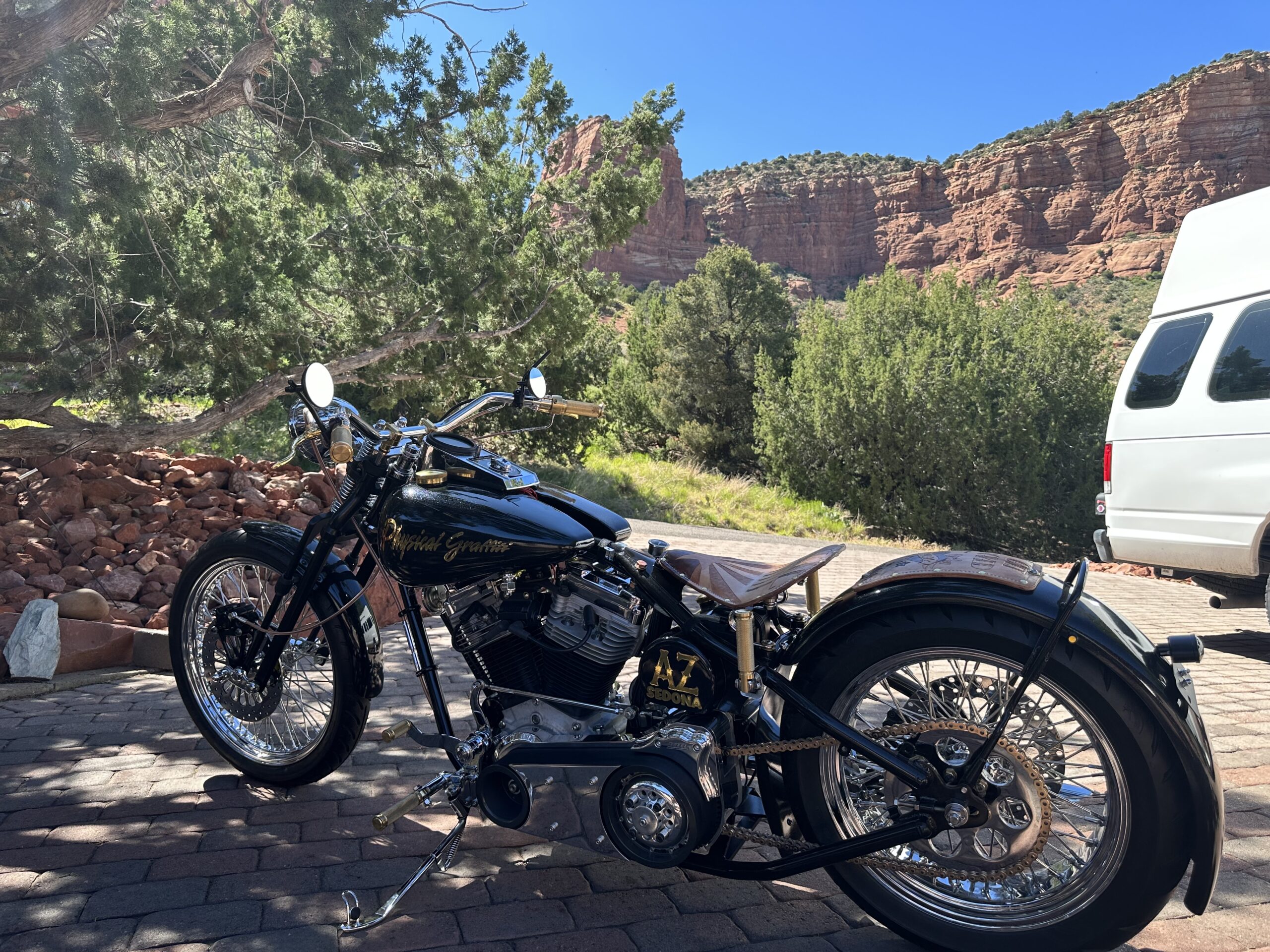 1995 EVO Malibu motorcycles, Hardtail Frame Harley FXSTS Motor